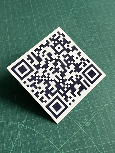 Personalised code metal - qr,