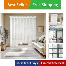 Elegant White Sheer Vertical