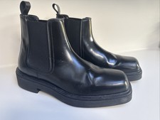 Zara Square Toe Chelsea Boots - Size 43 - Black