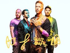Coldplay Signed Autograph 6X4 PHOTO Pre Print Music