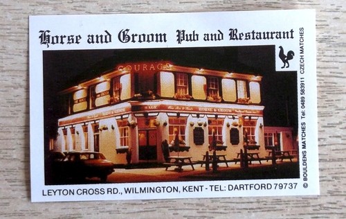 Matchbox label pub inn horse - horse, &