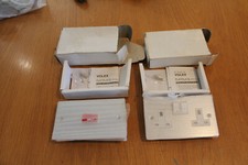 1x Volex Flat Brushed Stainless Steel double Electrical Socket 1x Cooker SW