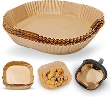 Keplin Air Fryer Parchment Paper Liners-Disposable, Greaseproof, LFGB Food Grade