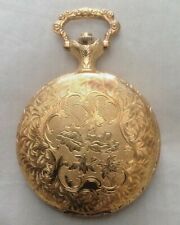 VERY RARE VINTAGE Timex mechanical wind up Vintage Pocket Watch 1940s Gold tone