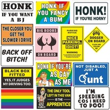 Funny Bumper Stickers, Adult