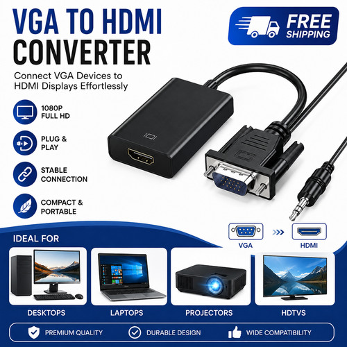 Vga input hdmi output - input, video