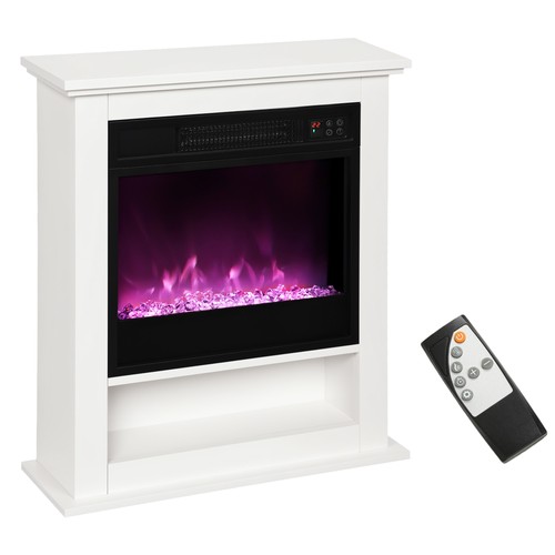 Homcom 1800w white electric - white,
