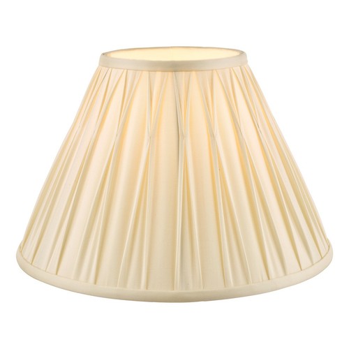 Ivory silk pinch pleat - 16",