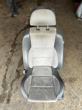 Rover 75 & MG ZT Left Side Front Grey Alcantara/Black Leather Seat