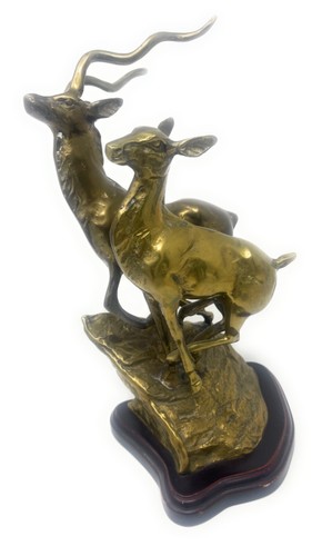 Vintage kudu antelope stag - antelope, and