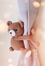 Crochet Pattern copy delightful Teddy nursery curtain climber baby shower #73