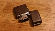 Handmade Leather Zippo Lighter