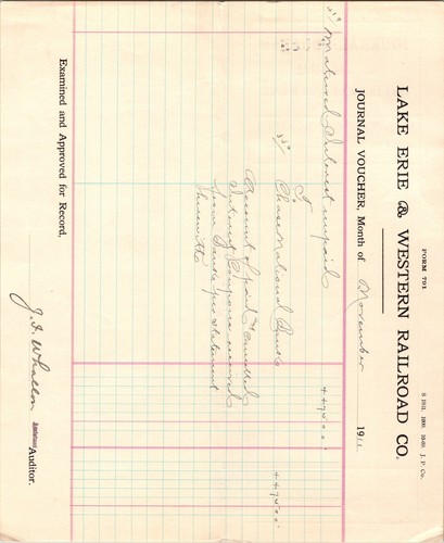 1911 lake erie western - erie, &