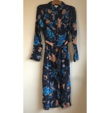 East Grey floral Pure silk