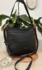 Radley London /black leather  handbag crossbody Bag medium multiway vgc