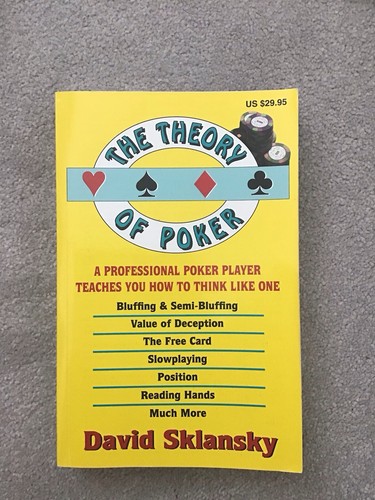 The theory poker a - of,