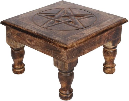 Pentagram altar table brown - table,