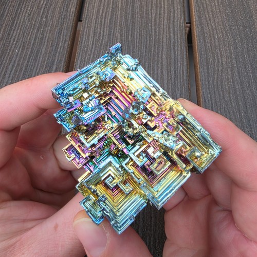 Rainbow bismuth crystal - xl, |