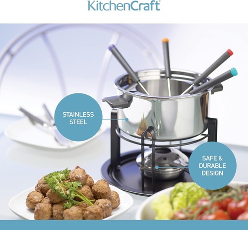 Kitchencraft fondue set - 3-in-1,