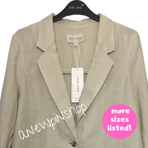 Ladies jacket stone single - m&s,