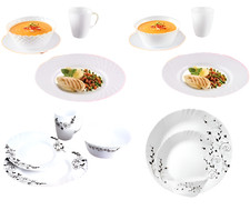 16Pc Dinner Set Bowl Plate Mug
