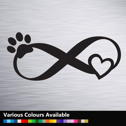 Love heart infinty paw print - love,