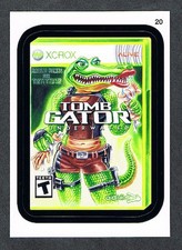 2013 TOPPS WACKY PACKAGES SERIES ANS #10 - TOMB GATOR GAME - STICKER #20 - MINT!