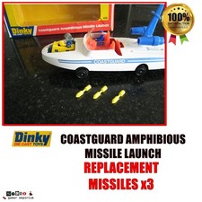 Dinky 674 COASTGUARD AMPHIBIOUS MISSILE LAUNCH  Replacement Missiles x3 + Bag