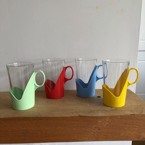 Vintage arcoroc glass mugs - vintage, in
