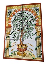 Olive tree tile picture 30x45