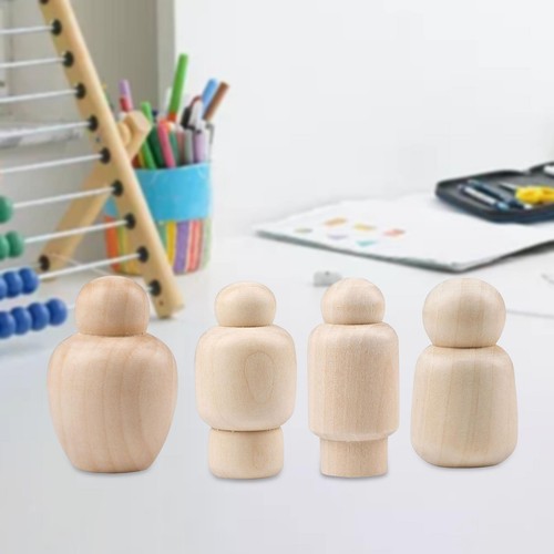 Wooden peg dolls unfinished - wooden,