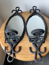 Pair vintage wrought iron - vintage,