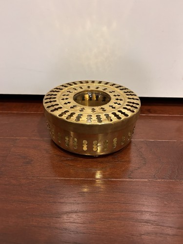 Vintage solid brass pierced - vintage,