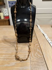 Beaded Necklace Surf Etnic Hippy Sparkle Vintage Statement 