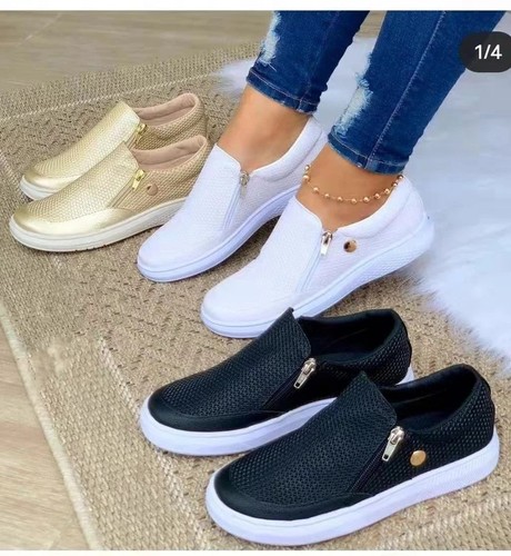 Womens flat trainers shoes - womens,