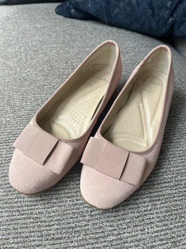 Clark pink suede shoe - clark’s,