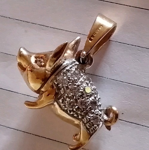 Vintage heavy 9ct yellow - vintage,