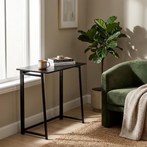 Wooden folding desk - desk, compact