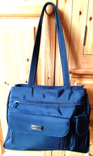 Nicole Black twin handle shopping/organiser/work bag vinyl finish