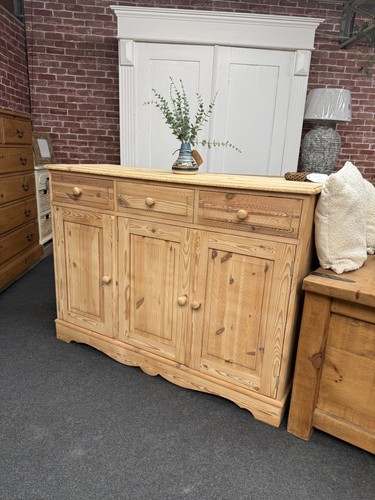 Stripped pine sideboard - pine,