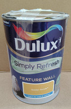 Dulux Simply Refresh Feature Wall Matt Emulsion Paint - Golden Sands - 1.25L