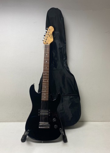 Encore black electric guitar - black,