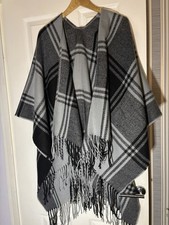Matalan Shawl  Oversized | 60” x 50” | Monochrome Plaid