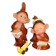 SET of 2 Just a Little Monkey Business Ashton Drake Toddles & Lovables Figure