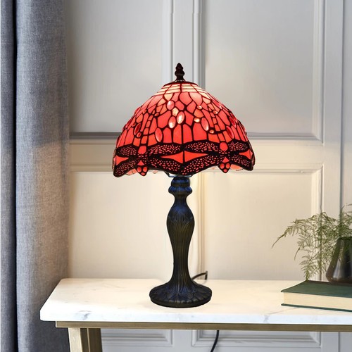 Tiffany red dragonfly style - tiffany,