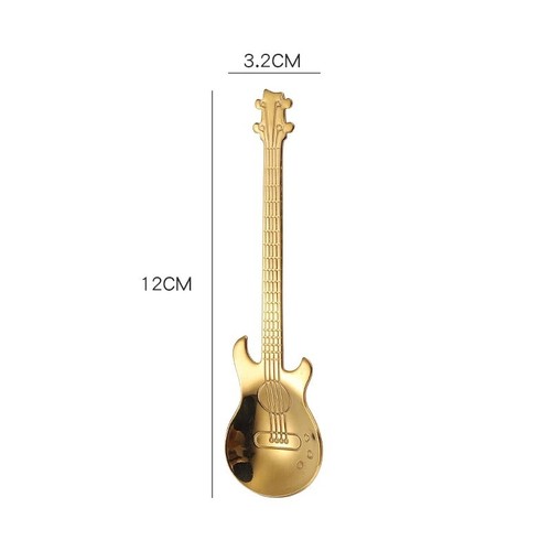 Silver stainless steel - silver, guitar