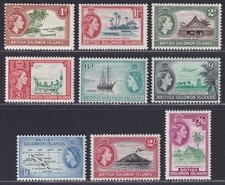 British Solomon Islands 1963-64 QEII Set Mint SG103-111 cat £50