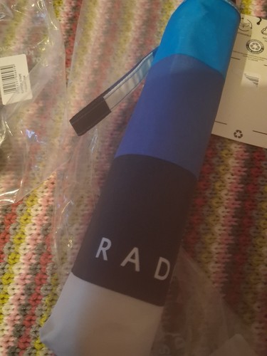 Radley blue striped umbrella