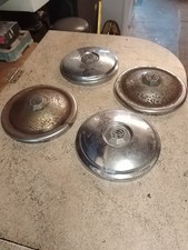 VINTAGE MG CHROME HUBCAPS X4