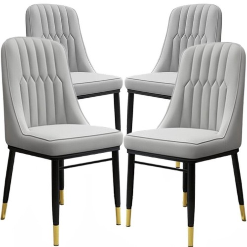 4pcs faux leather dining - 4pcs,